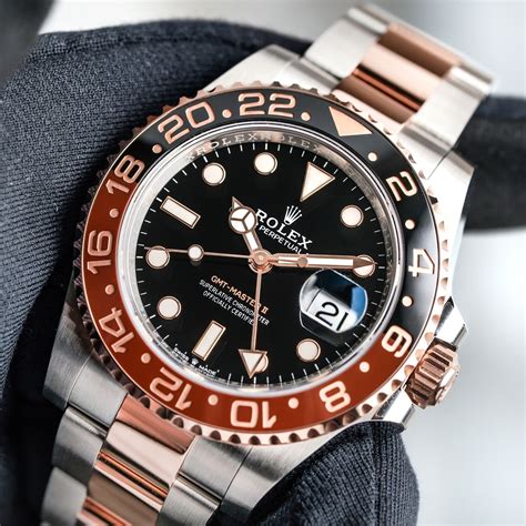 gold rolex root beer|rolex gmt master rose gold.